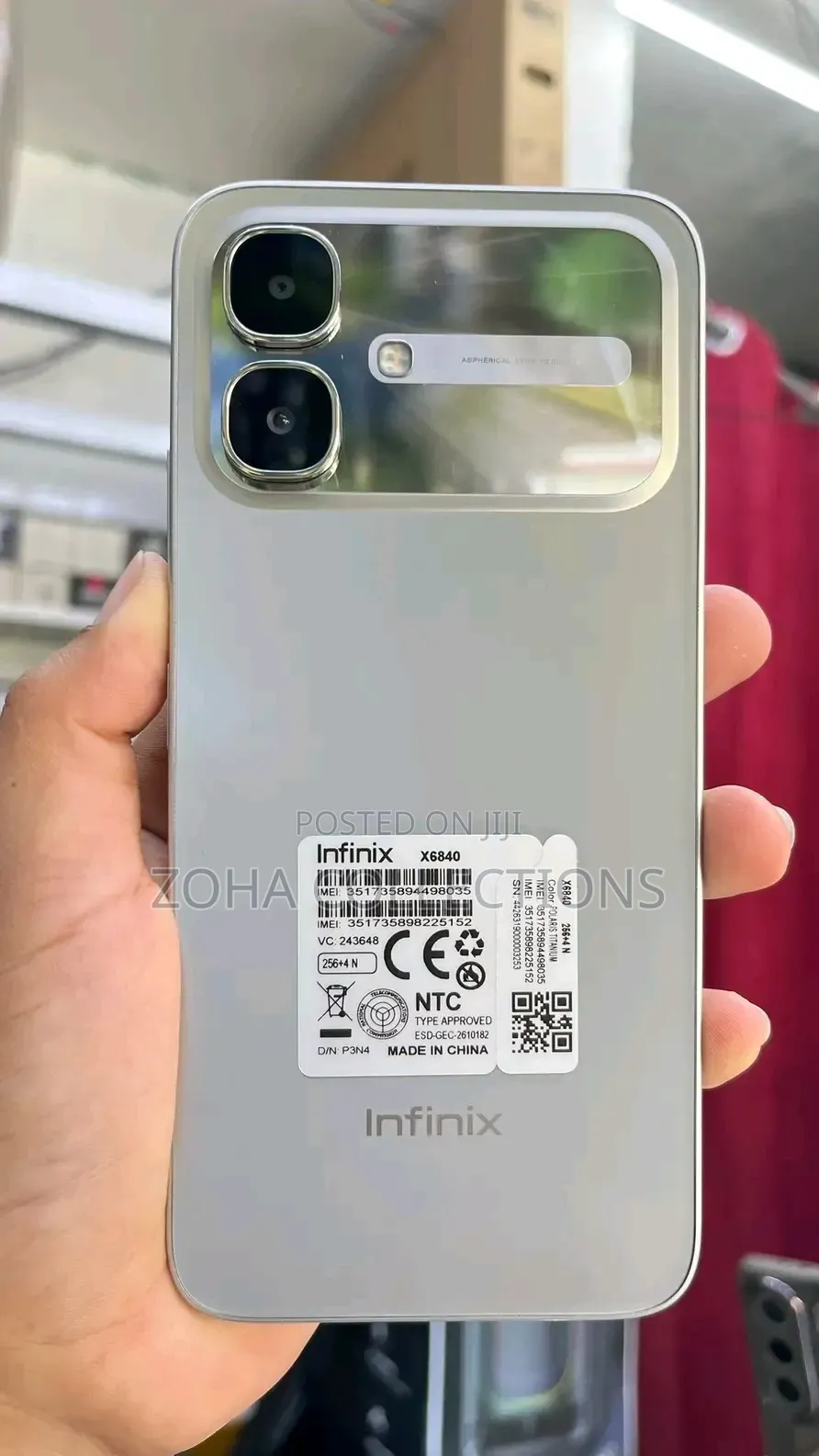 New Infinix Smart 20 128 GB Silver