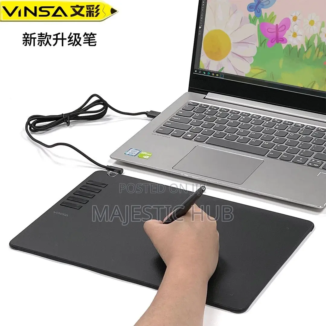 T906 Graphics Drawing Tablet –16,384 Pressure Levels, 250 × 156mm Area