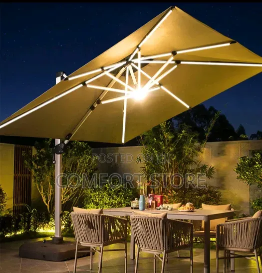 Water Proof Aluminum Steel Umbrella for Hotel and Bar Restaurant Beach