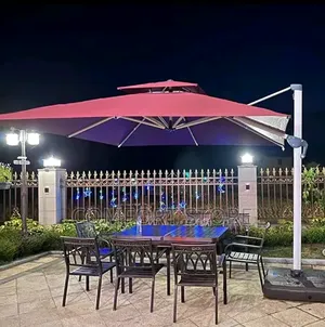 Water Proof Aluminum Steel Umbrella for Hotel and Bar Restaurant Beach