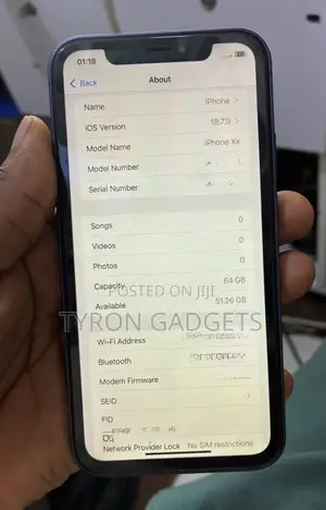 New Apple iPhone XR 64 GB Blue