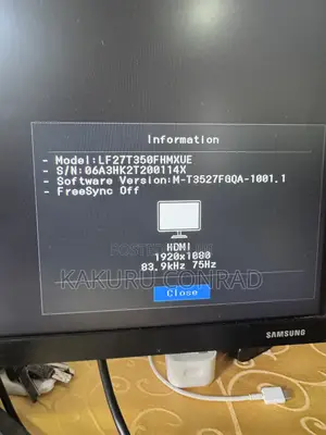 27" Samsung Monitor With Ips Panel and Borderless Design