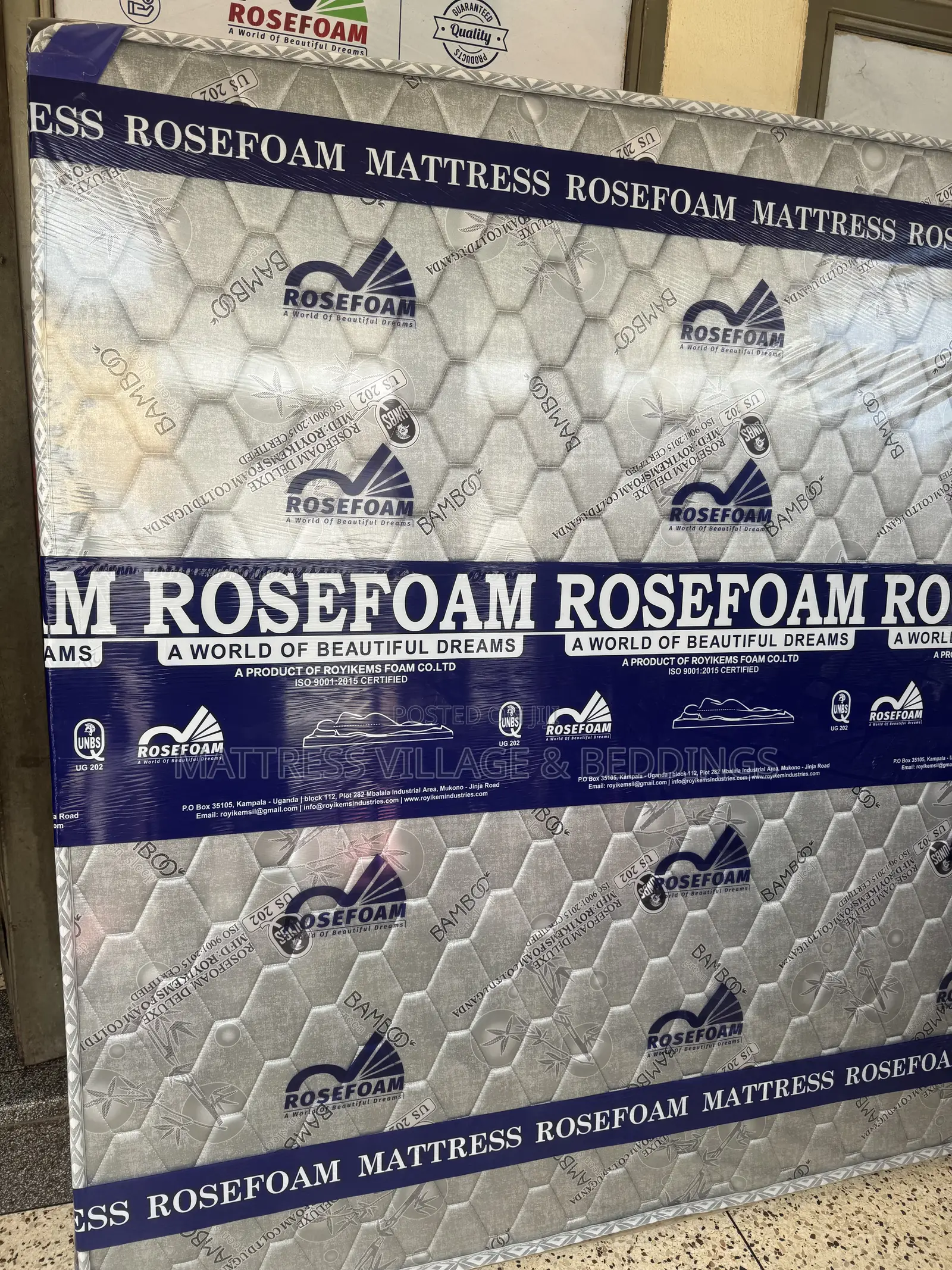 6by6 8inches Rosefoam Super Quilted Deluxe