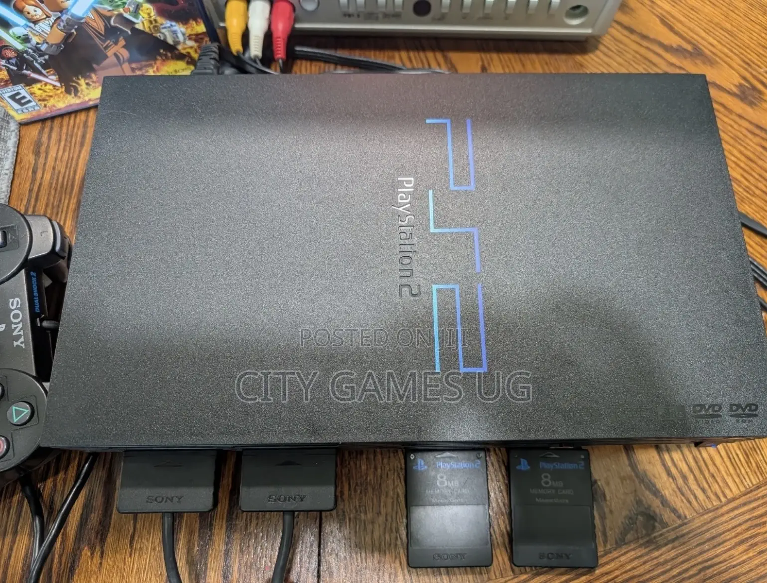 Sony Playstation 2 Fullset 2 Controllers, Memory Card- Tested