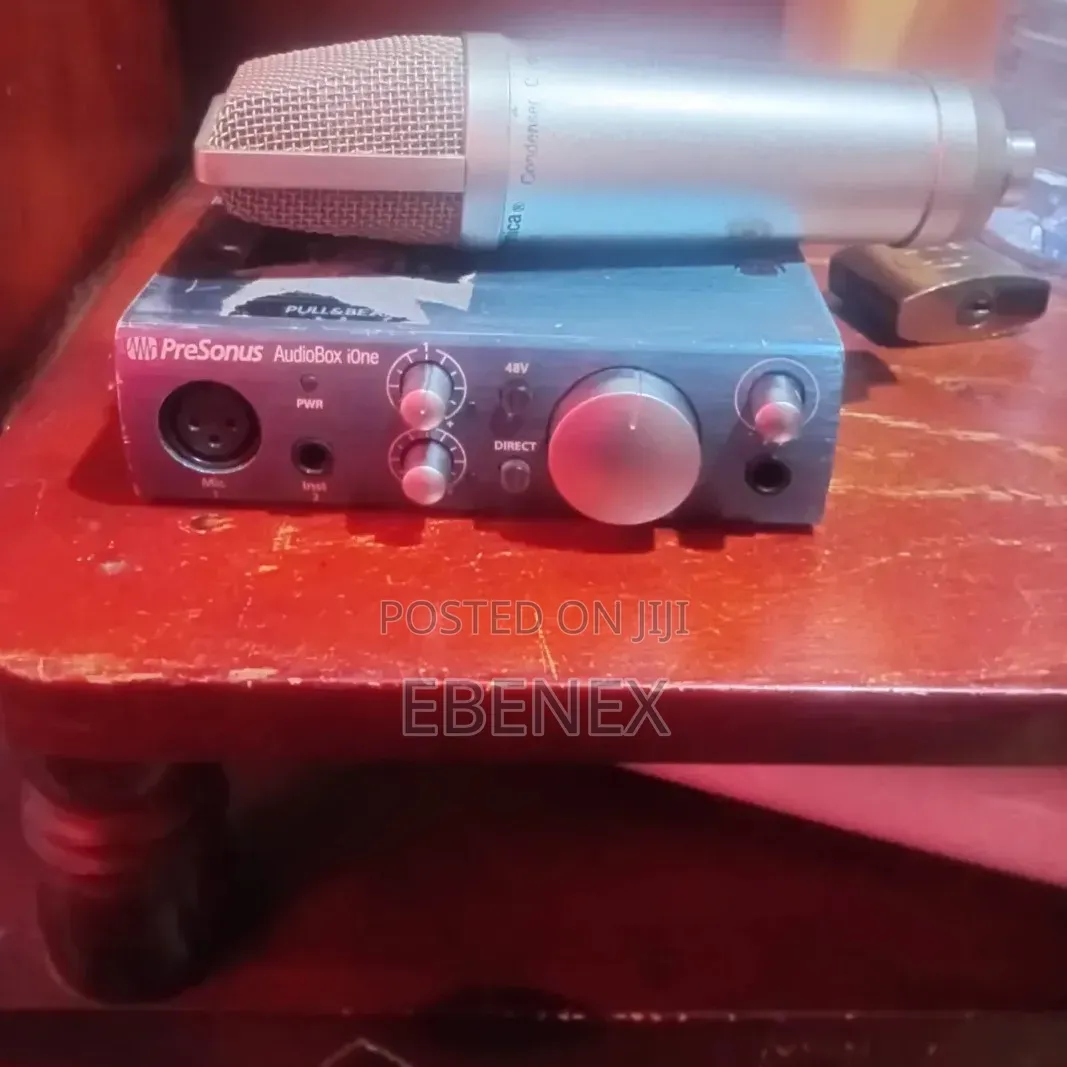 Sound Card and Audio Technica Studio Mic