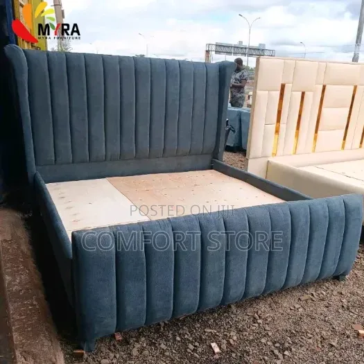 6*6 Luxury Frame Bed High Quality Turkish Fabric and Treated Wood