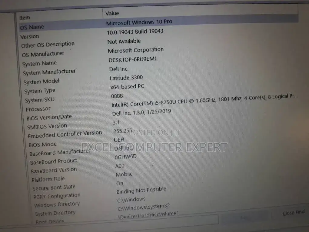 New Laptop Dell Latitude 3300 8GB Intel Core i7 SSD 256GB