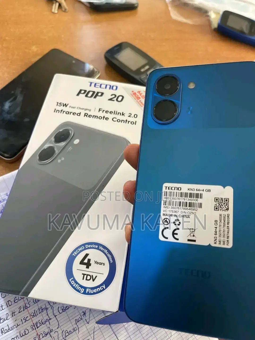 New Tecno Pop 20 128 GB Blue