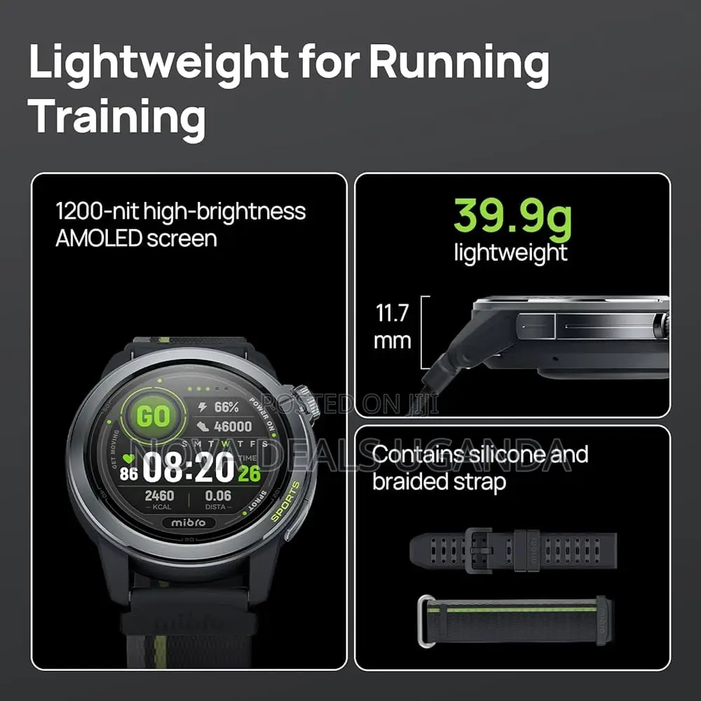 Mibro Gs Active2 - Sports Watch Gps Lightweight, Running Training Plan