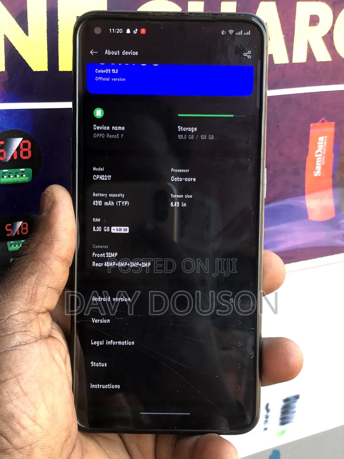 Oppo Reno5 F 128 GB Purple