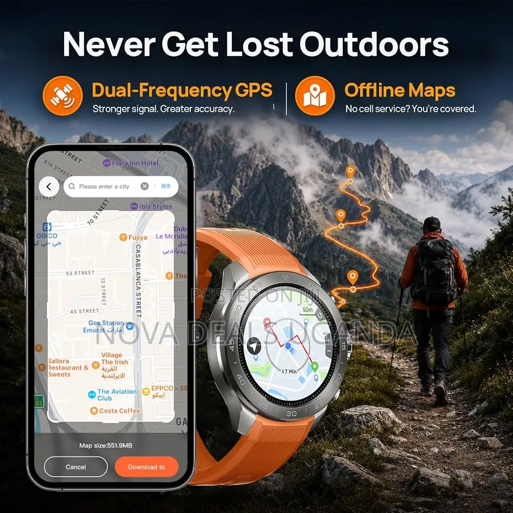 Mibro Gs Explorer S Smartwatch Outdoor GPS With 1.32 Inchtitanium Case
