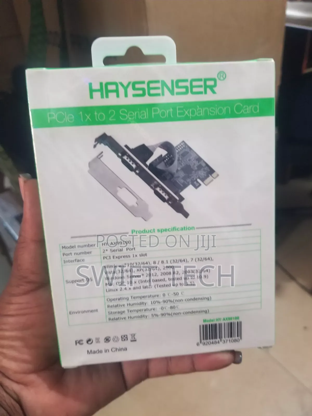 Haysenser Pcie to Serial Expansion Card