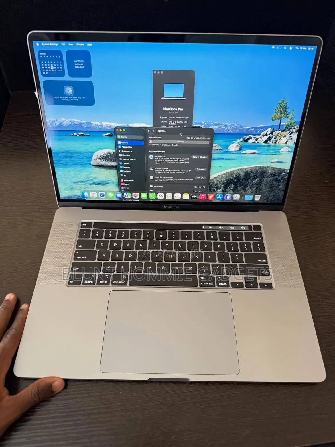 Laptop Apple MacBook Pro 2019 8GB Intel Core i5 SSD 256GB