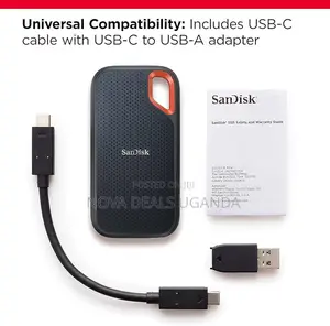 Sandisk 1tb Extreme Portable SSD Up to 1050mb/S Usb C, Usb 3.2 Gen 2
