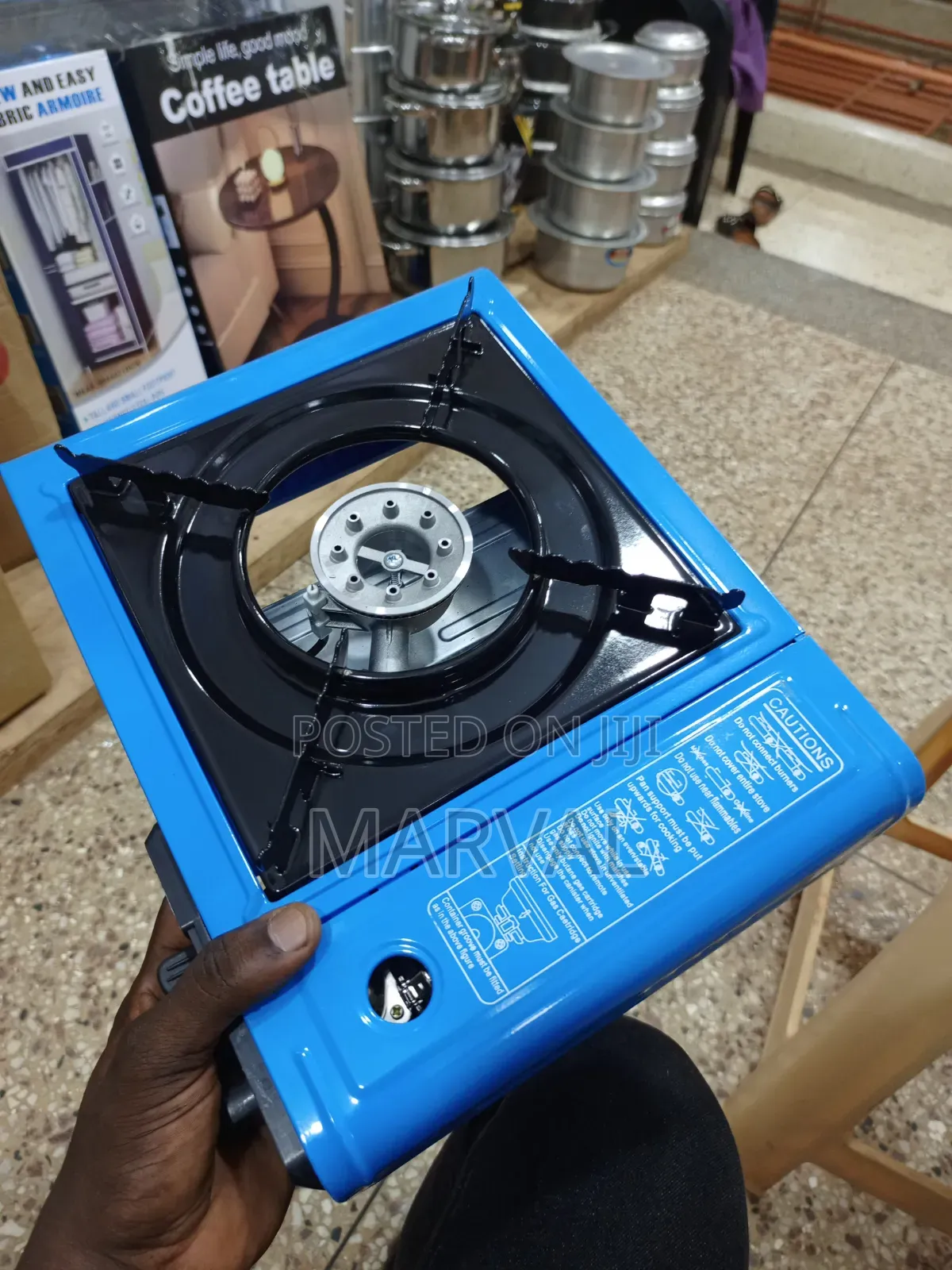 Portable Single-Burner Butane Gas Stove,