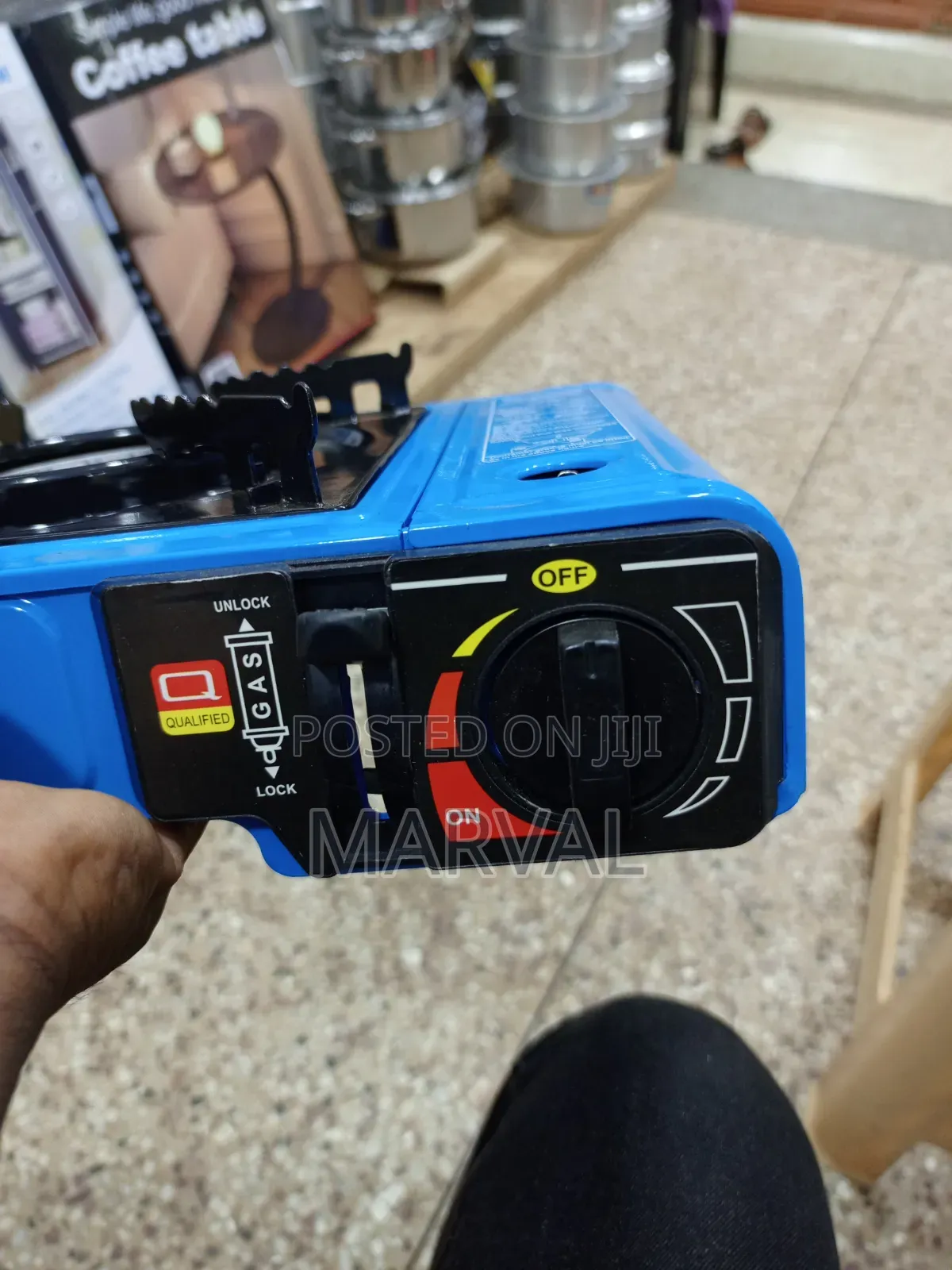 Portable Single-Burner Butane Gas Stove,