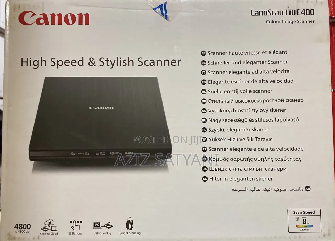 Canon Lide 400 Slim, Light A4 Scanner Design for Home and Office Use