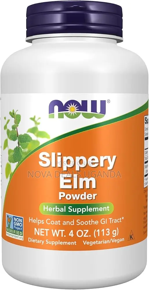 Now Foods - Slippery Elm Powder, Vegetarian Anti-Fungal Supplement 4oz