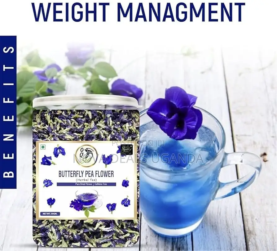 Organic Butterfly Pea Flower Tea-50gms Blue Pea Tea Brain Booster