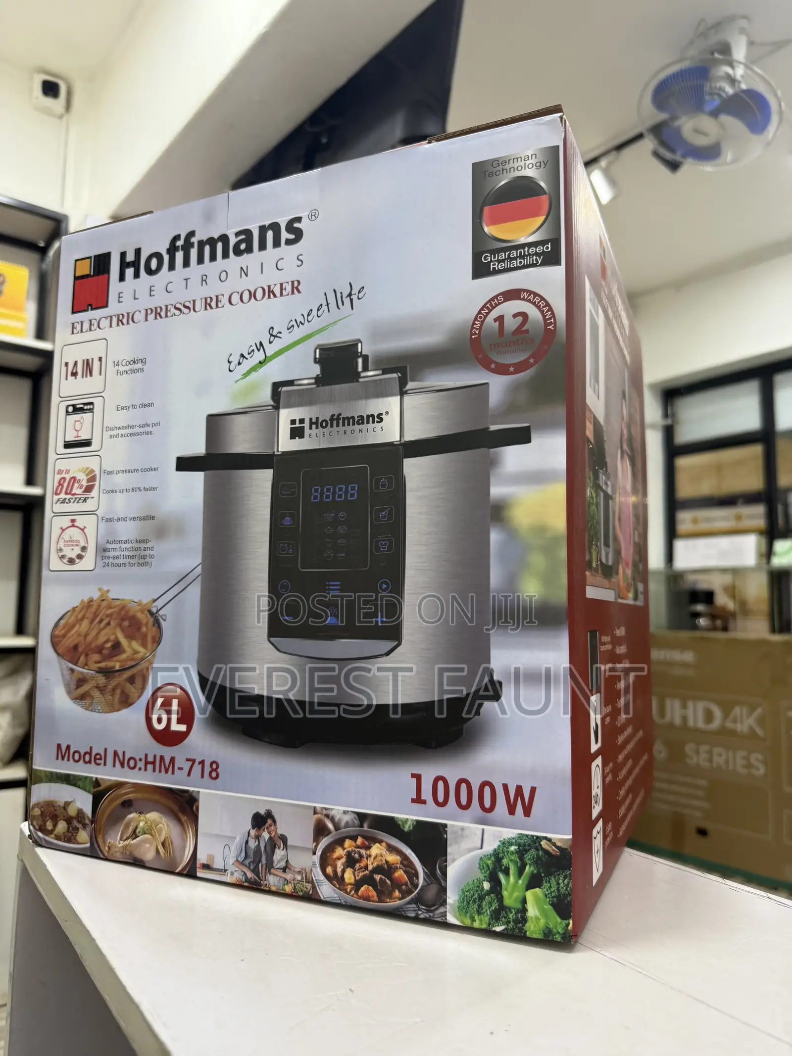 Hoffmans Pressure Cooker With Streamer and Fryer. Hm-713