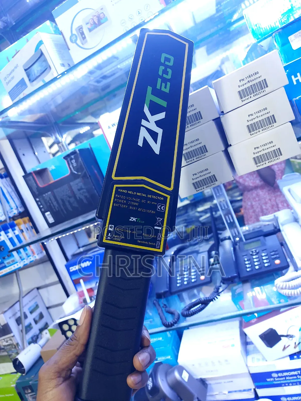 Original Zkteco Zk-d180 Handheld Security Metal Detector