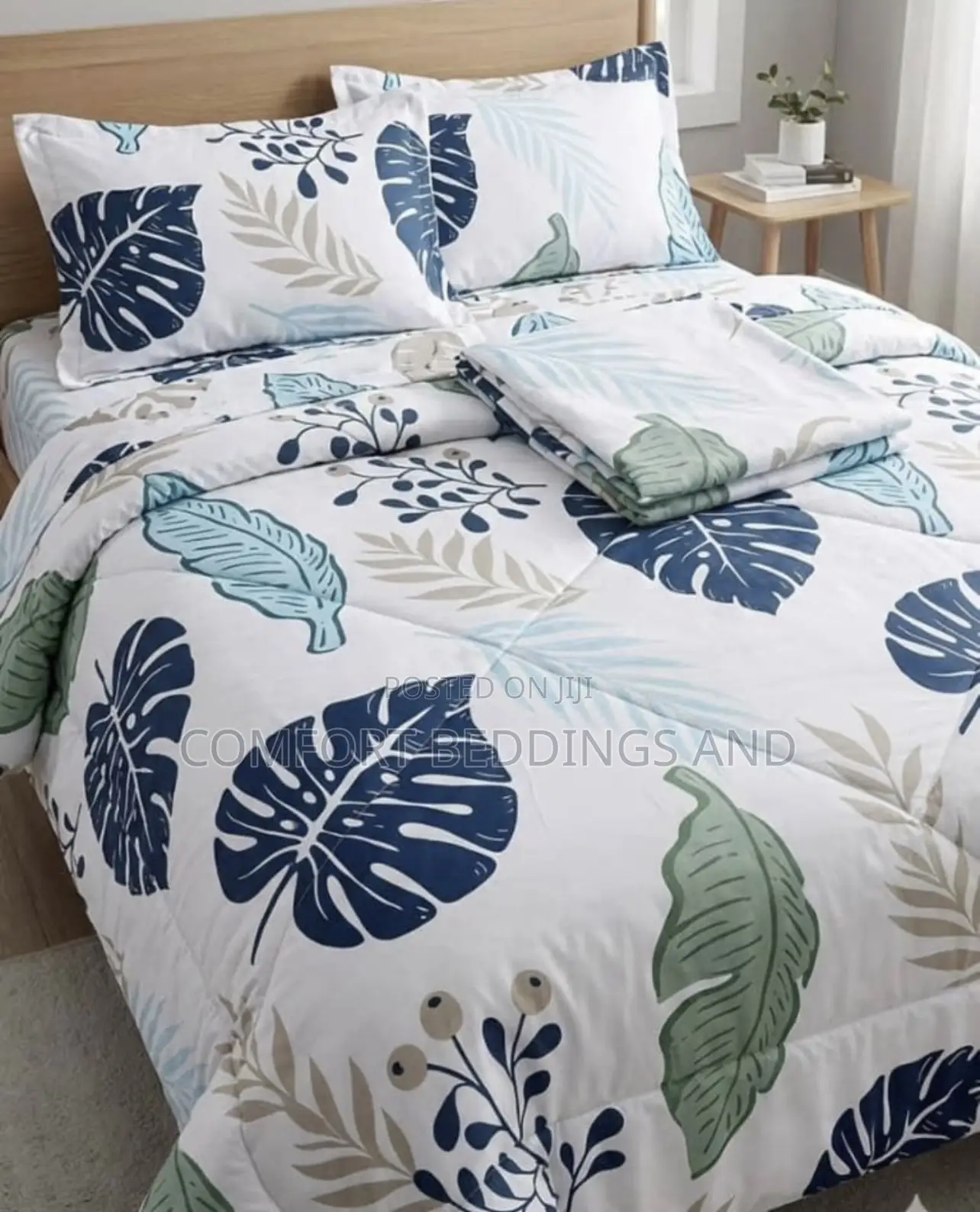 Flowered Bedcover Set 5*6