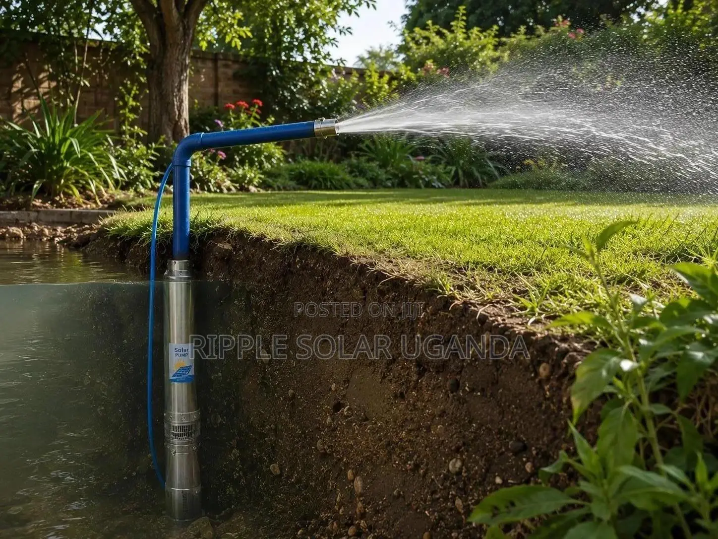 2200w Solar Borehole Water Pump 190m Head Ac/Dc 8000l/H
