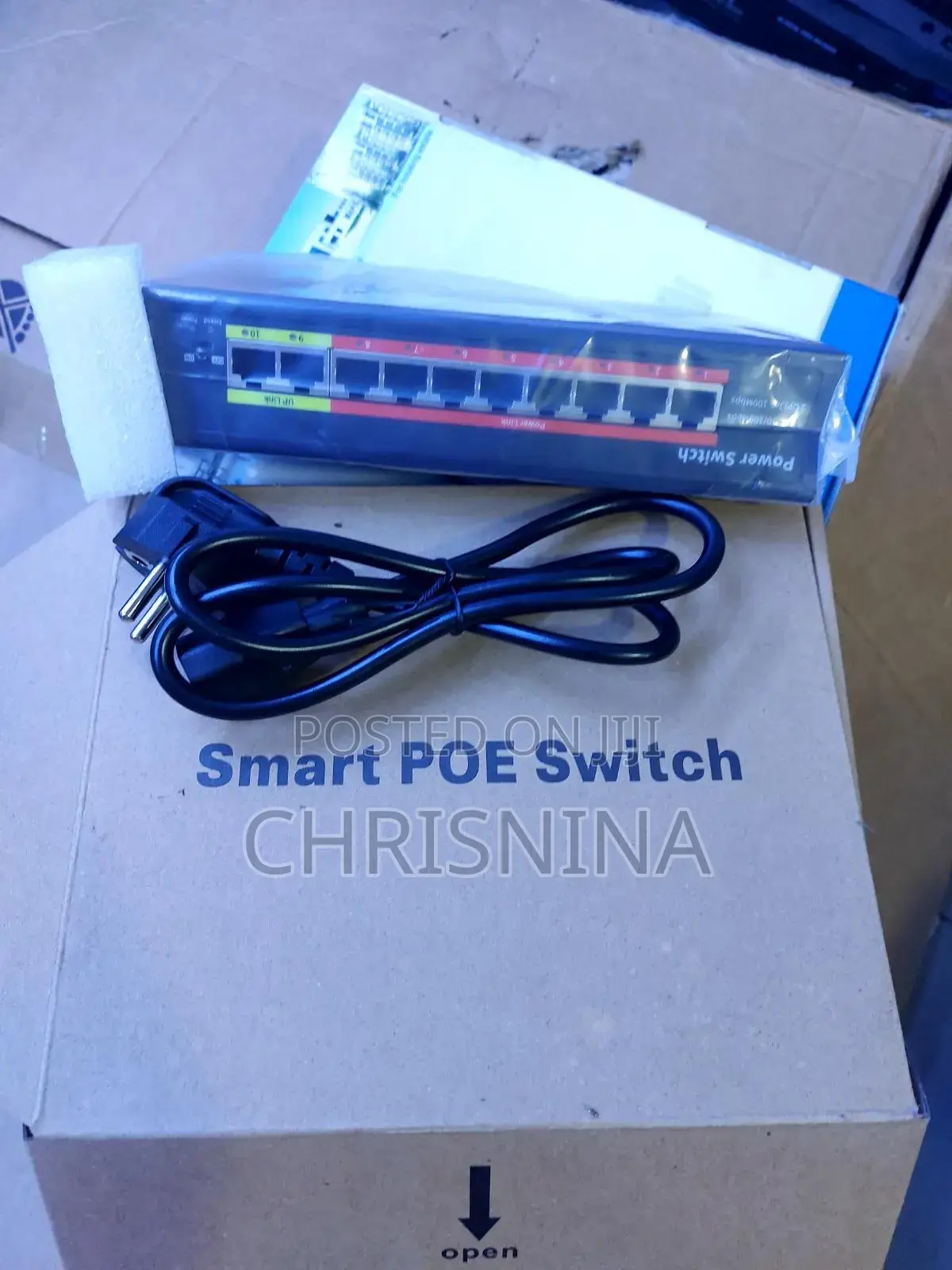 High-Speed 10-Port Smart Poe Switch (8 Poe + 2 Uplink)