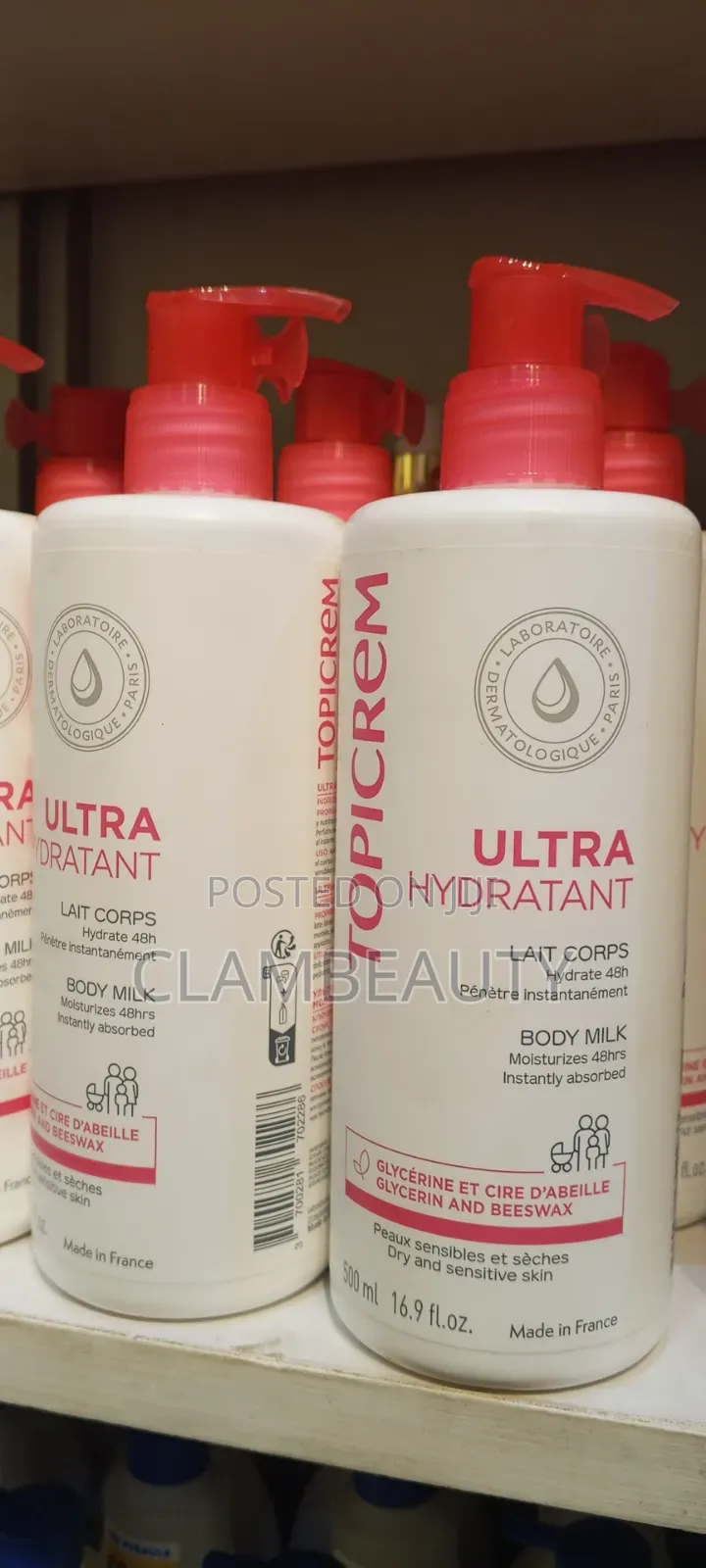 Topicrem Ultra Hydratant Body Milk 500ml