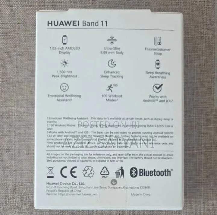 Huawei Band 11 Hf Tracker, Hi,Ios Android, Up 14 Days Battery Life