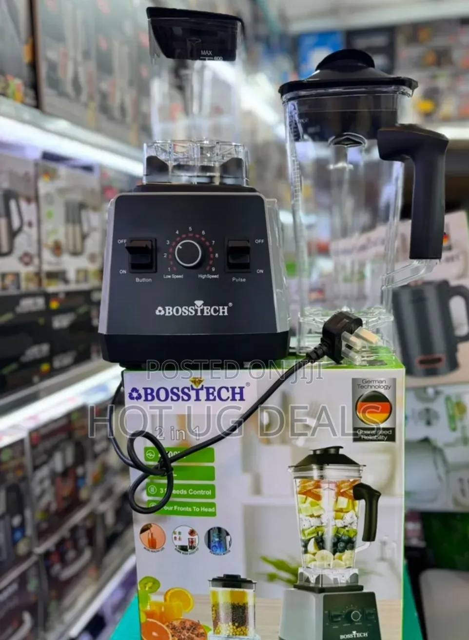 Bosstech 2 in 1 Professional Blender With Jar