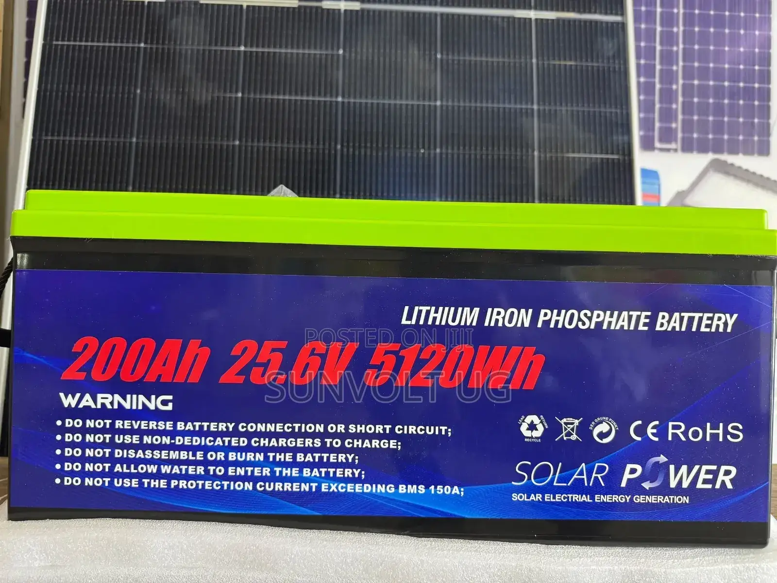 200ah/25.6v/5120wh Lithium Iron Phosophate Battery.