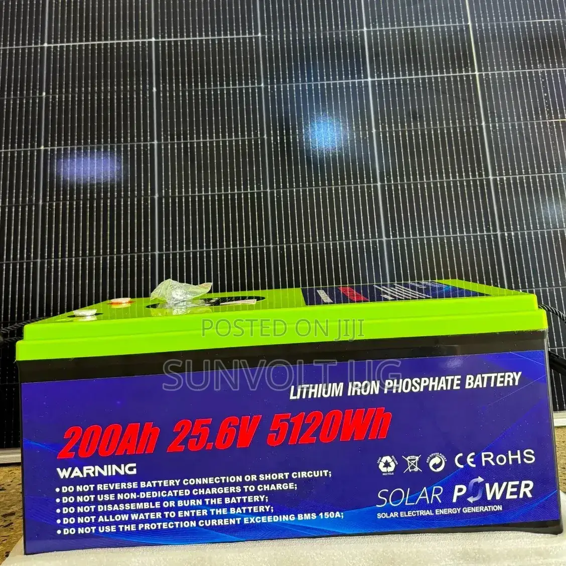 200ah/25.6v/5120wh Lithium Iron Phosophate Battery.