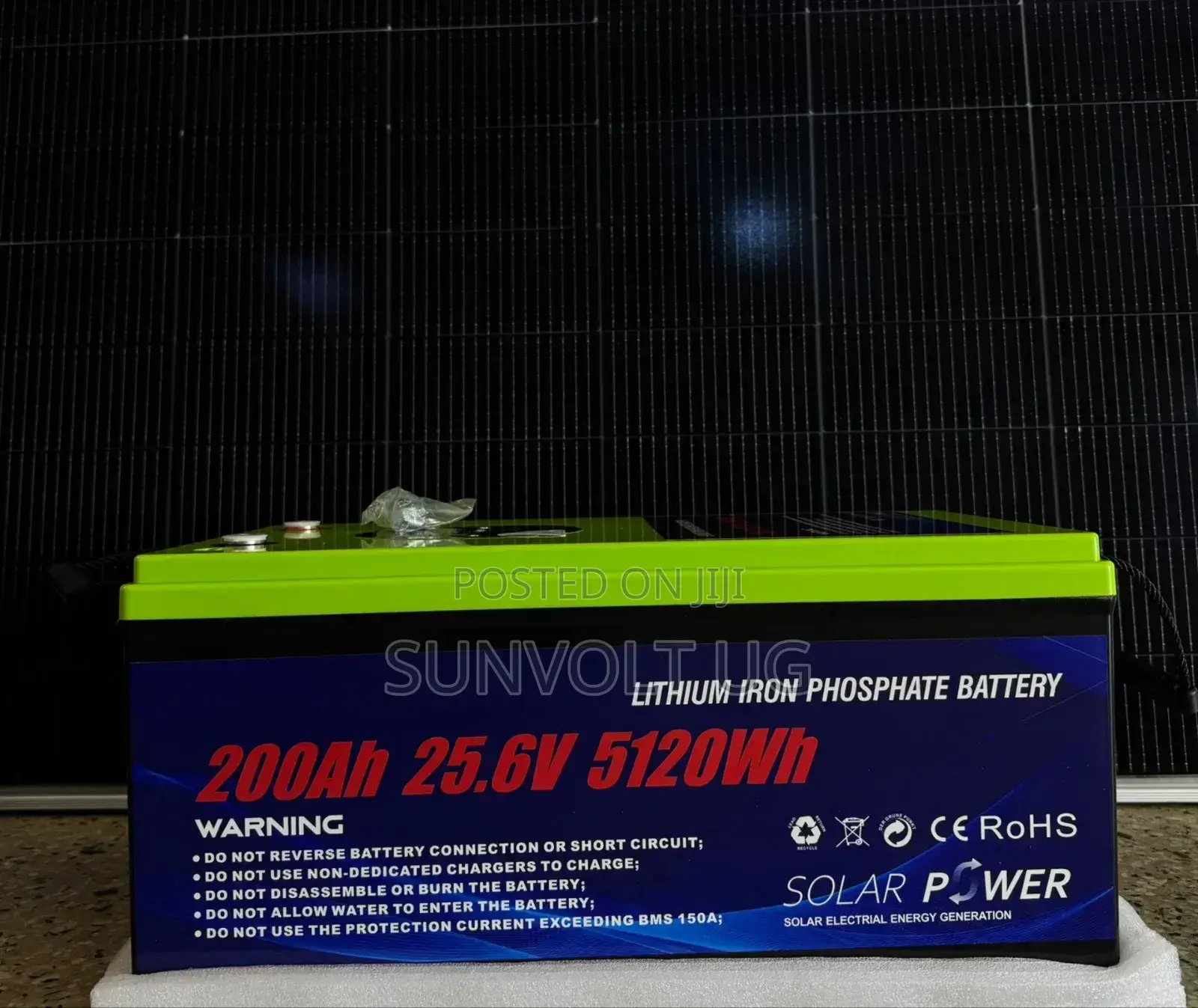200ah/25.6v/5120wh Lithium Iron Phosophate Battery.