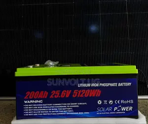 200ah/25.6v/5120wh Lithium Iron Phosophate Battery.