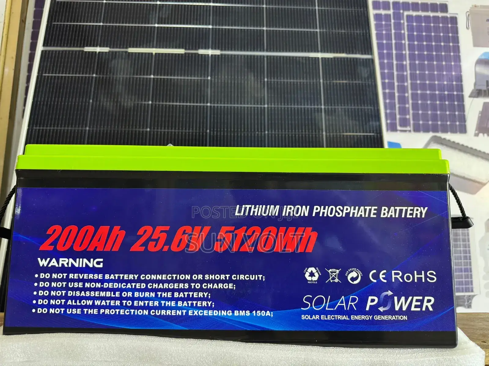 Lithium Iron Phosophate Battery.
