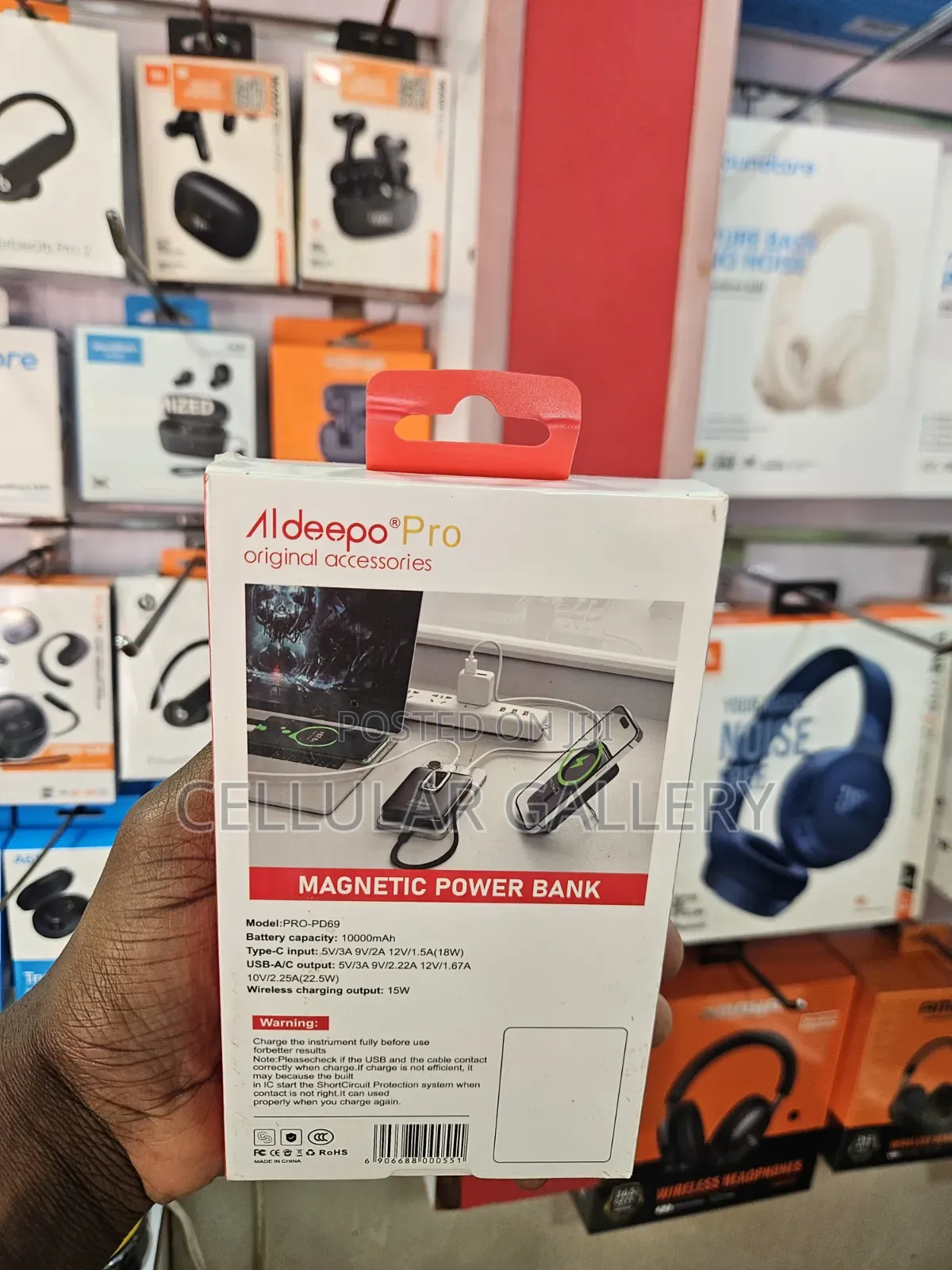 Aldeepo Magnetic Wireless Power Bank 10,000mah 22.5w Magsafe