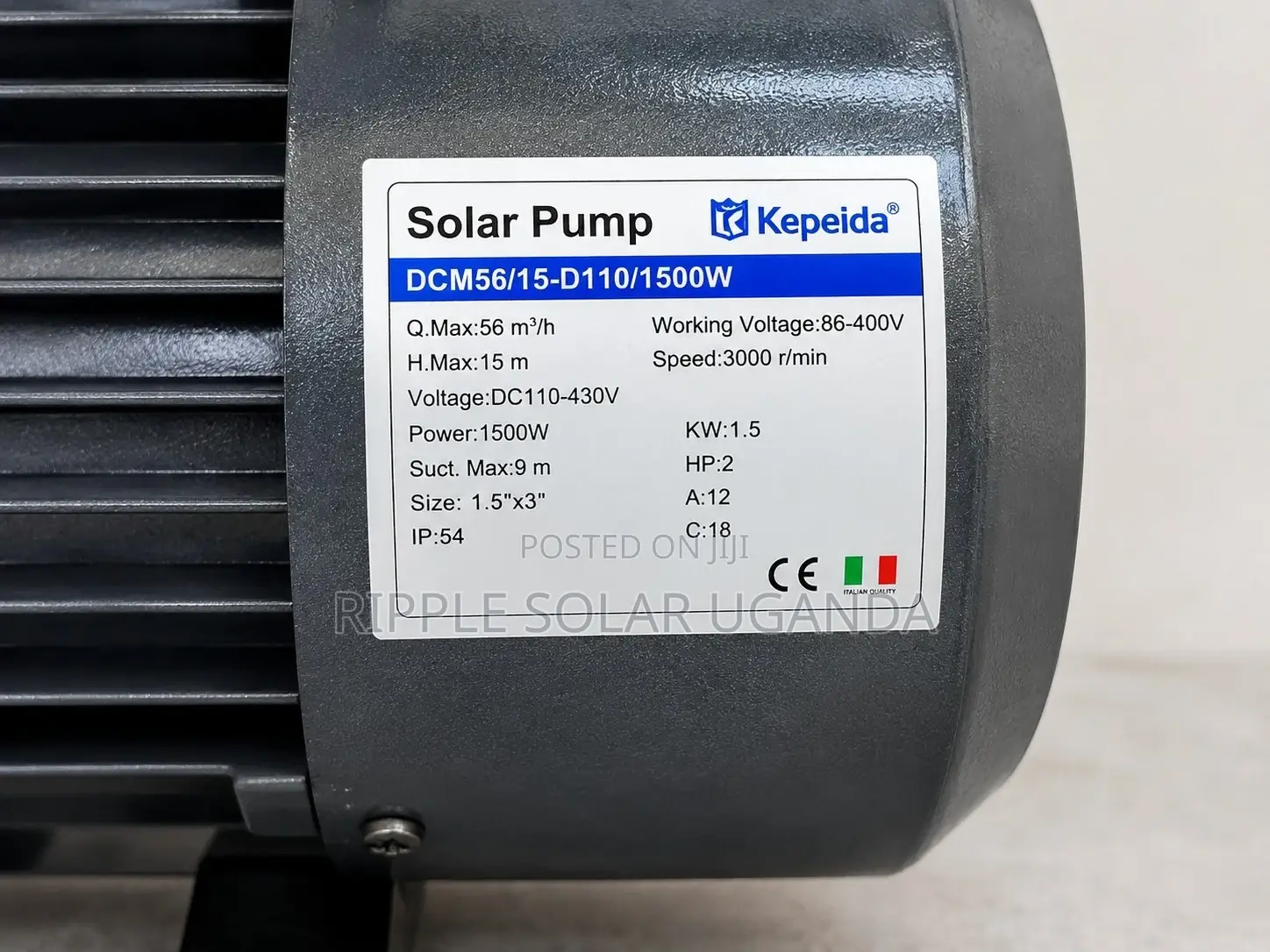 Solar Surface Water Pump 1500w 15m High Flow 110v