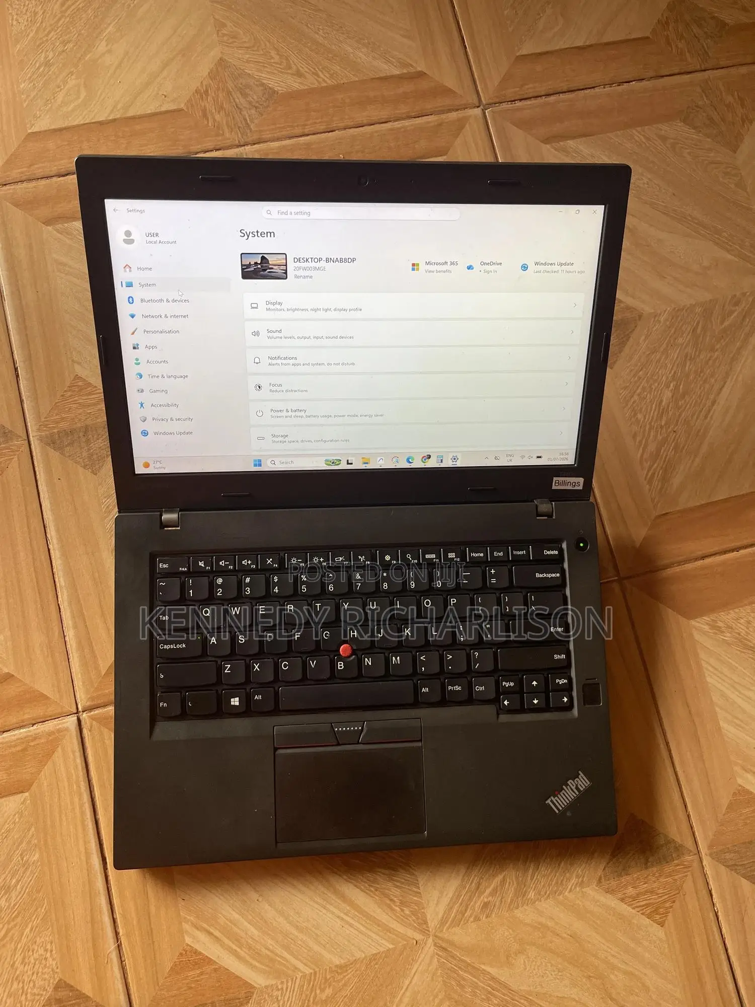 Laptop Lenovo ThinkPad T460p 16GB Intel Core i7 SSD 512GB