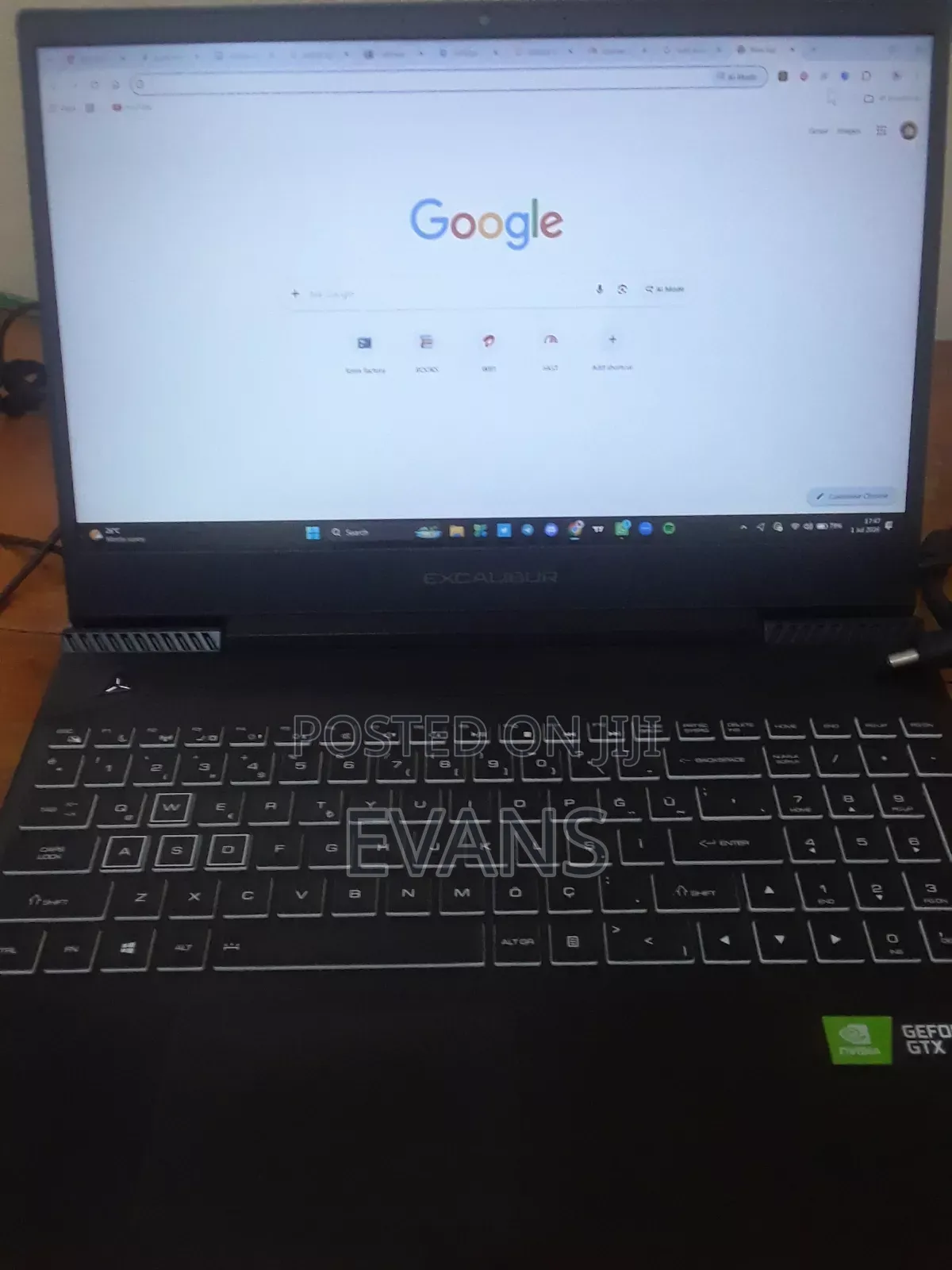 Laptop Casper Excalibur G770 16GB Intel Core i7 SSD 512GB