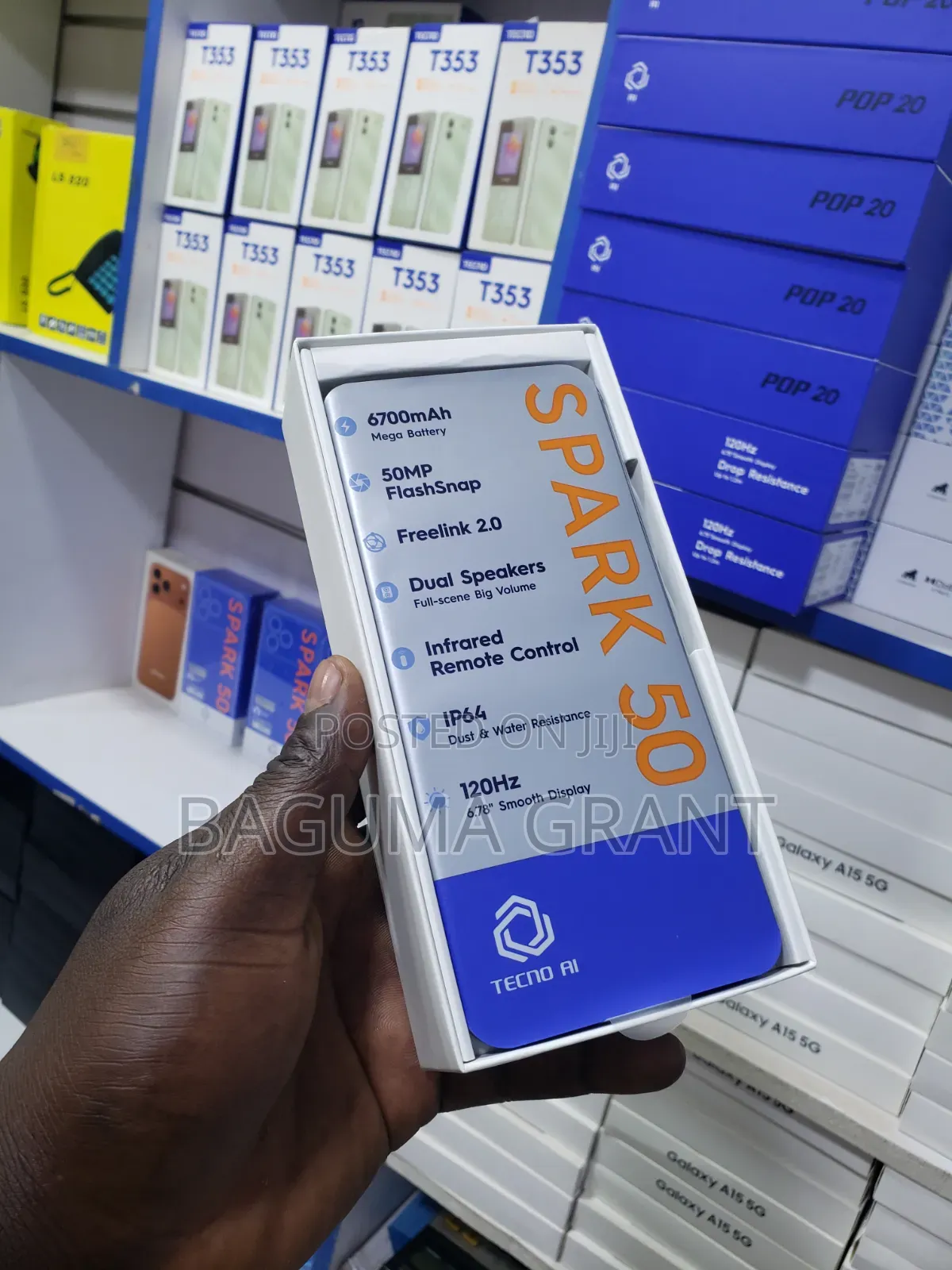 New Tecno Spark 50 128 GB Black