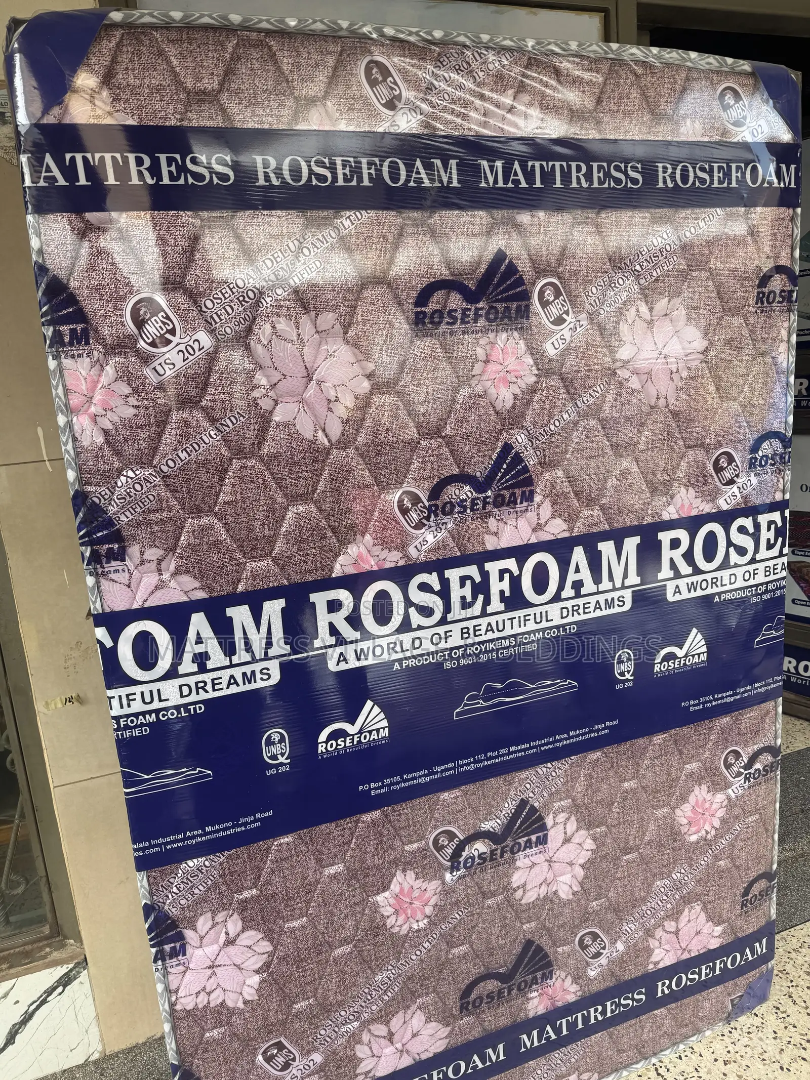 5by6 8inches Rosefoam Super Quilted Deluxe