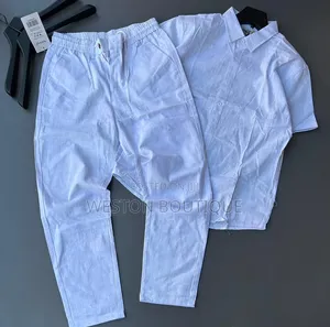 Pure White Linen Two Piece From Turkey