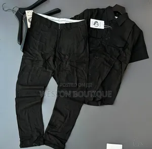 Double Pocket Linen Two Piece for Men