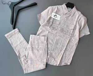 Cream Turkish Original Linen Two Piece Plus Size Available