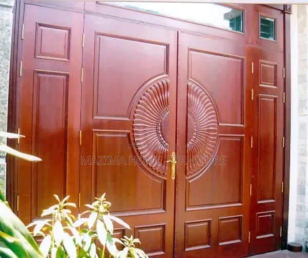 Mahogany Wood/Main Entrance