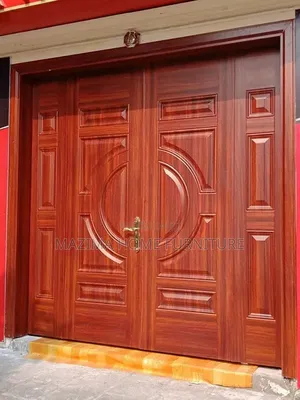 Mahogany Wood/Main Entrance