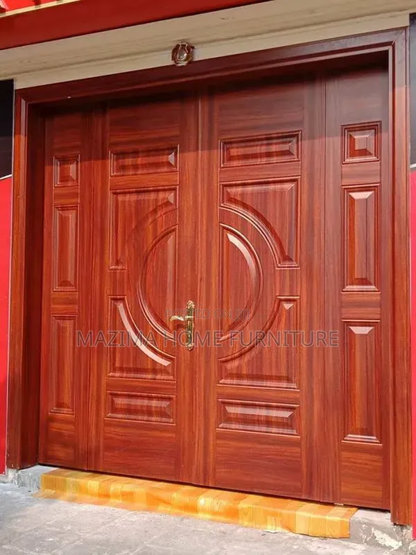 Mahogany Wood/Main Entrance