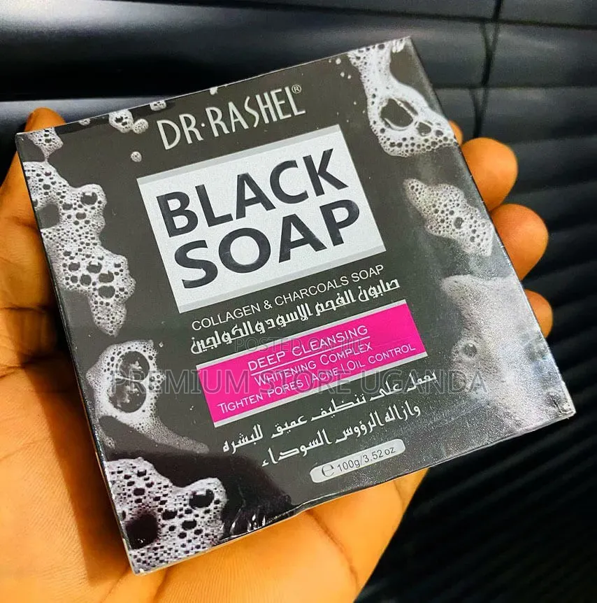 Dr. Rashel Black Soap – Charcoal Collagen (100g)