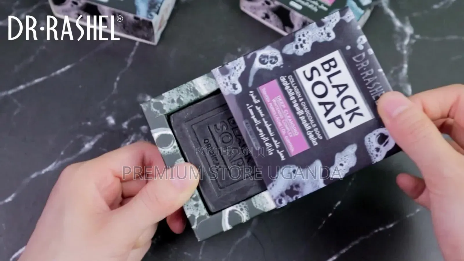 Dr. Rashel Black Soap – Charcoal Collagen (100g)
